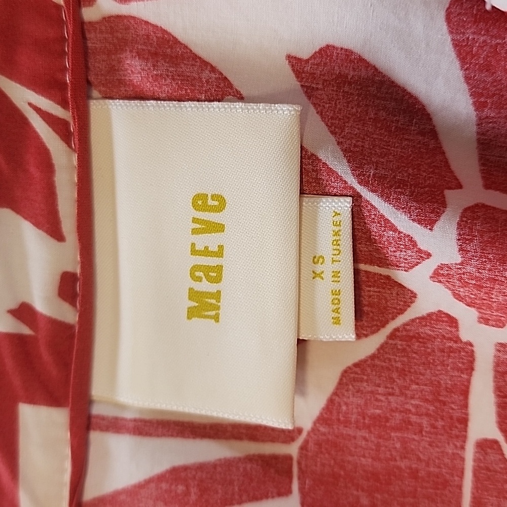 Anthropologie Maeve Printmaker Poplin Dress XS - Picture 6 of 13